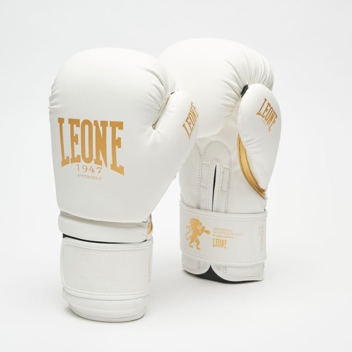 WHITE&GOLD BOXING GLOVES