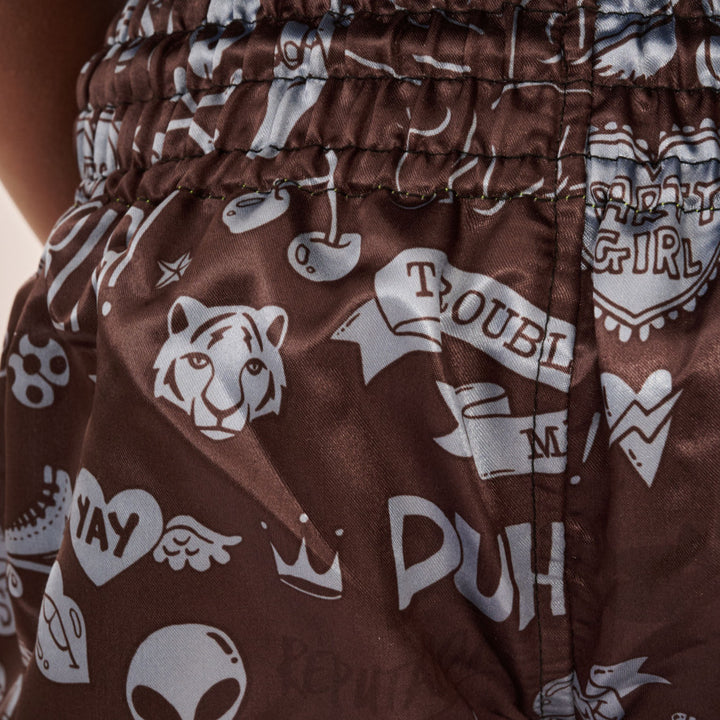 FLAMES KICK THAI SHORTS