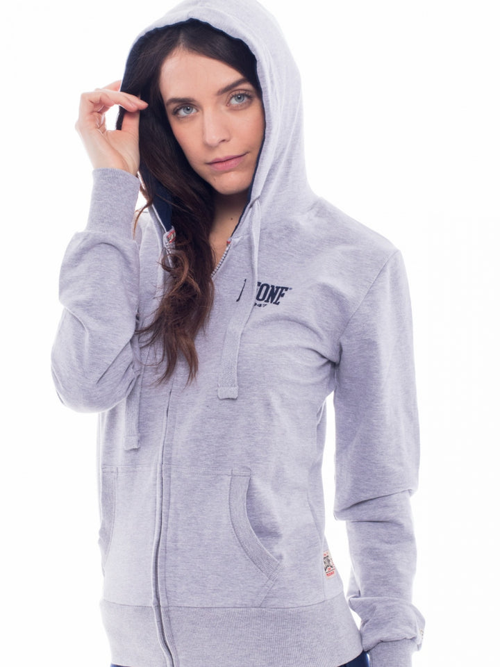 WOMAN HOODY FLEECE ZIP