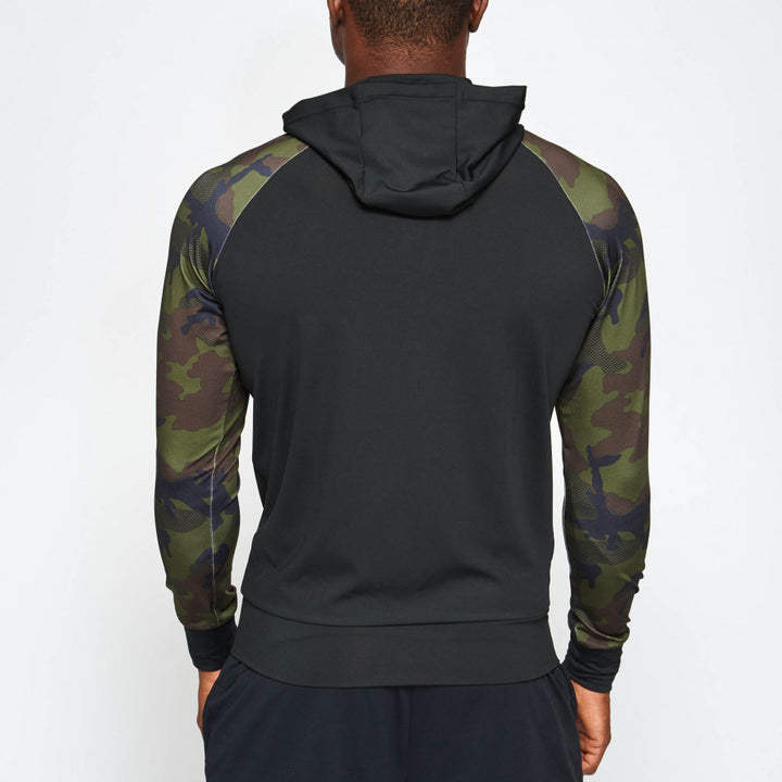 CAMO HOODED LIGHT SWEATSHIRT