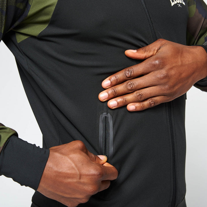 CAMO HOODED LIGHT SWEATSHIRT