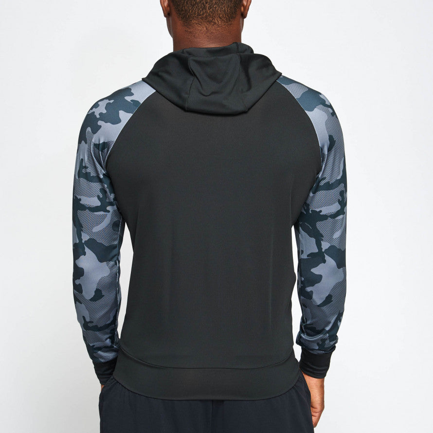 CAMO HOODED LIGHT SWEATSHIRT